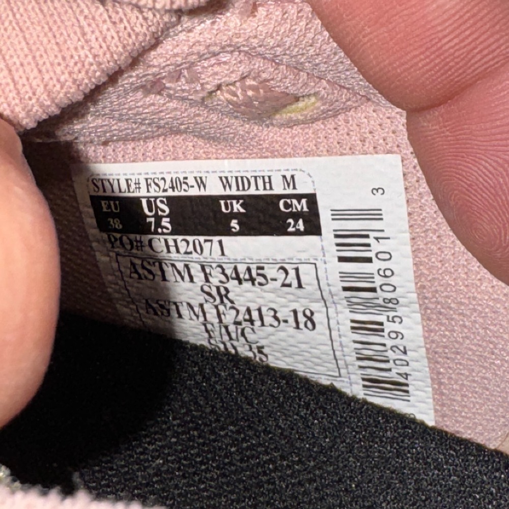 Carhartt Haslett SD Womens Work Shoes 7.5 M Comfort Nano Toe Light Pink Sneaker - Picture 9 of 10
